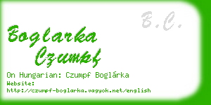 boglarka czumpf business card